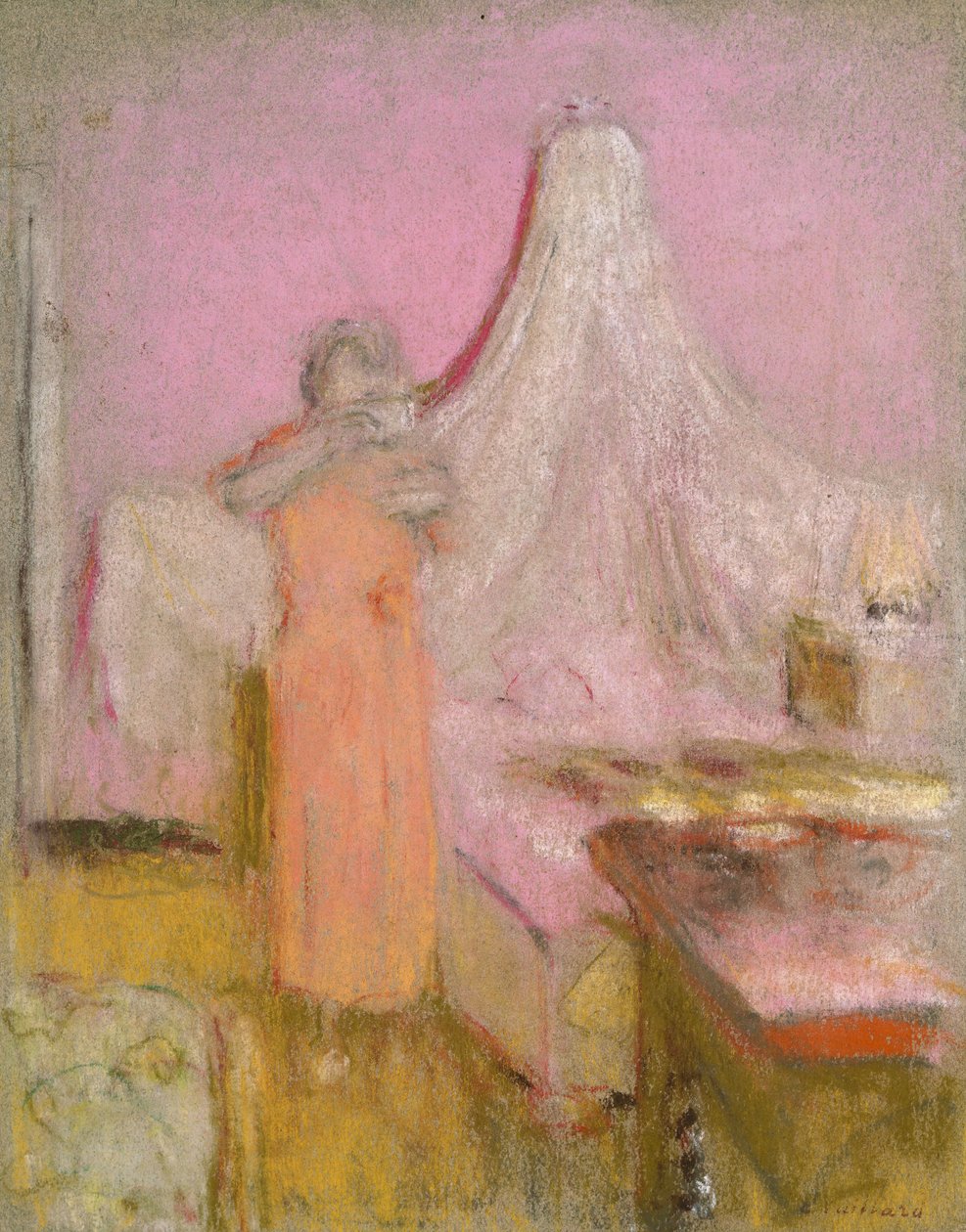Morgenkoppen med te, ca. 1930 av Edouard Vuillard
