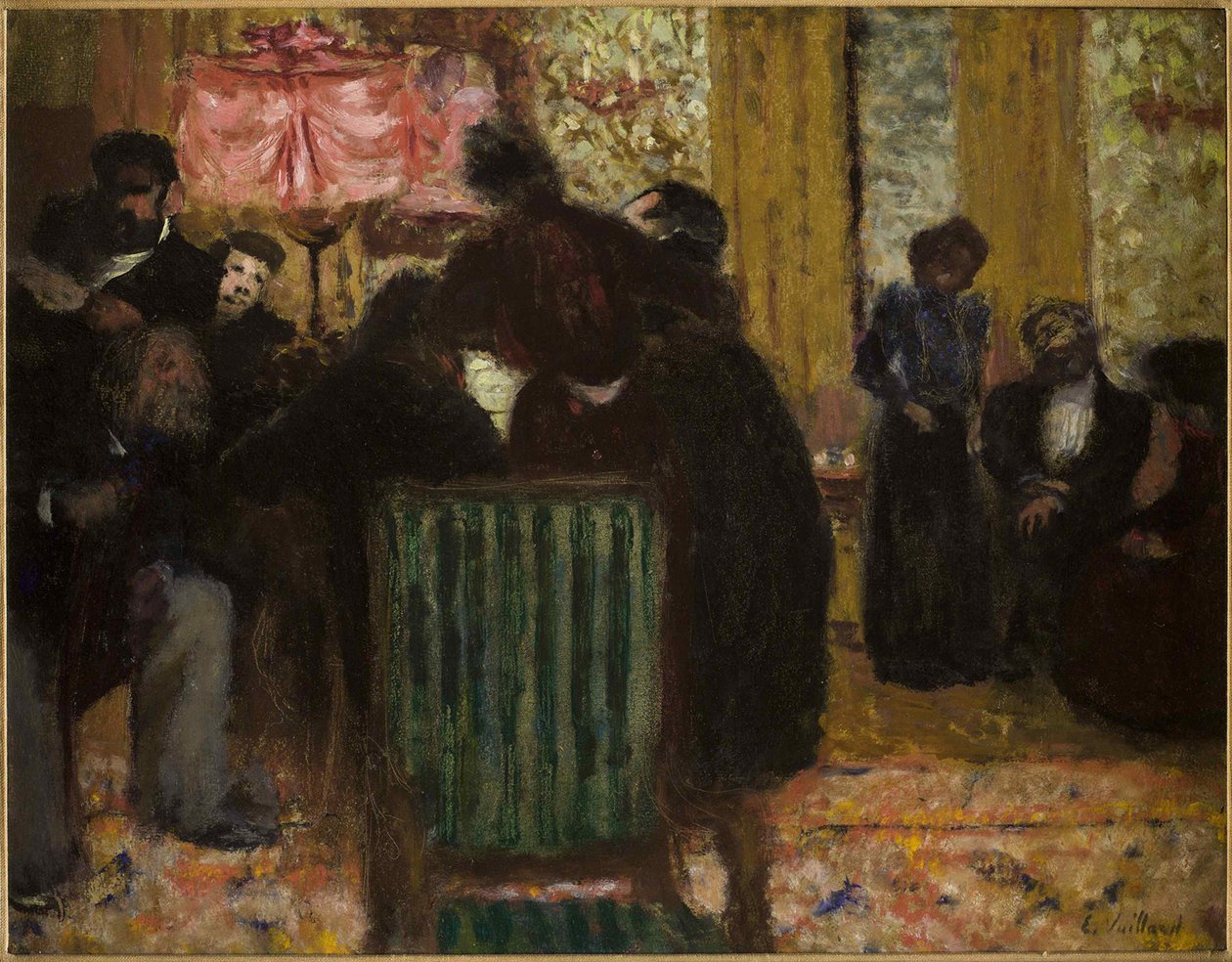 Den musikalske aften, ca 1896-1899. av Edouard Vuillard