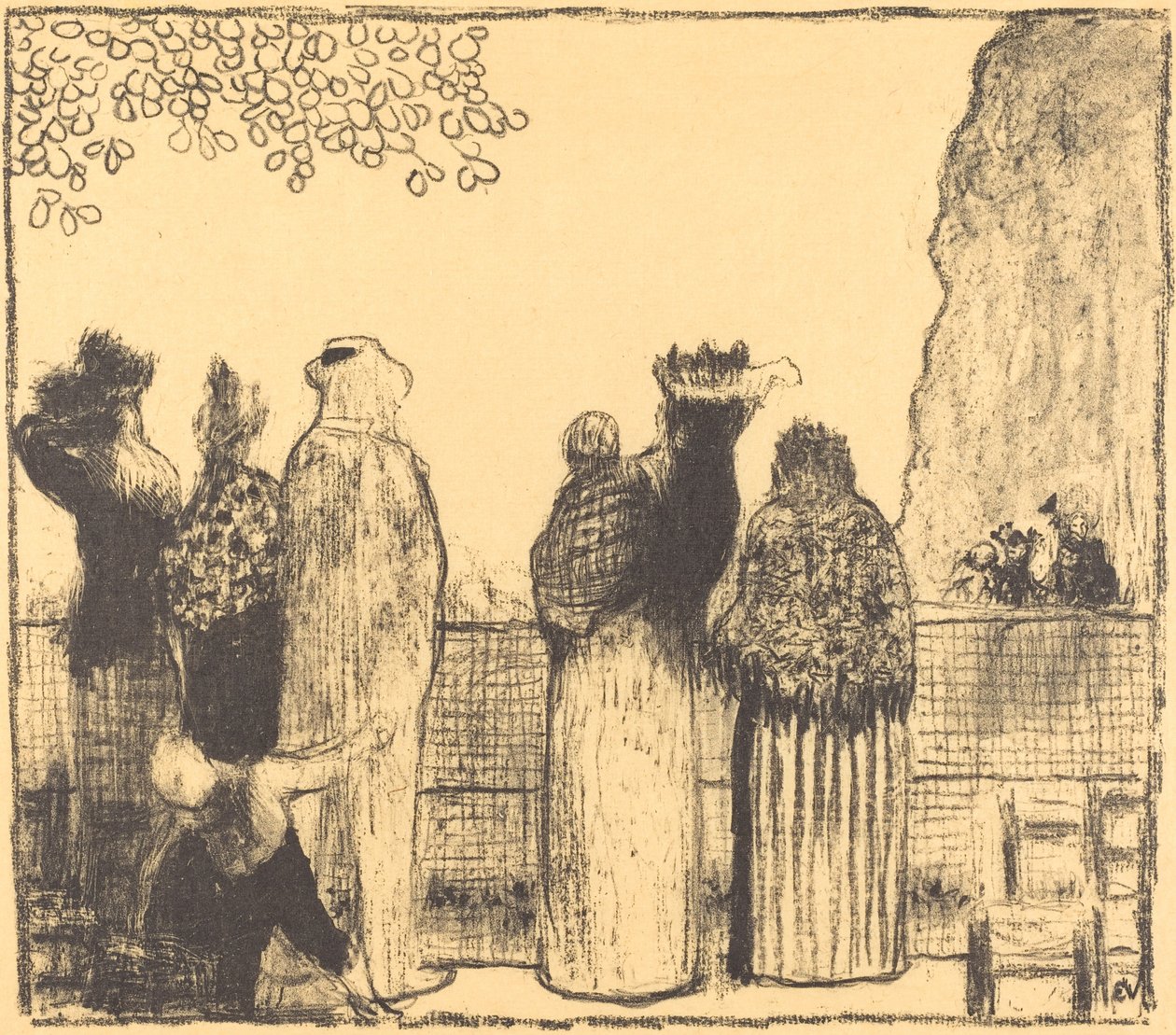 The Tuileries (Les Tuileries) av Edouard Vuillard