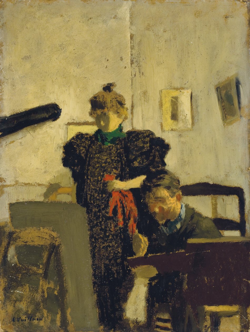 Vallotton at the Natansons", 1897 av Edouard Vuillard