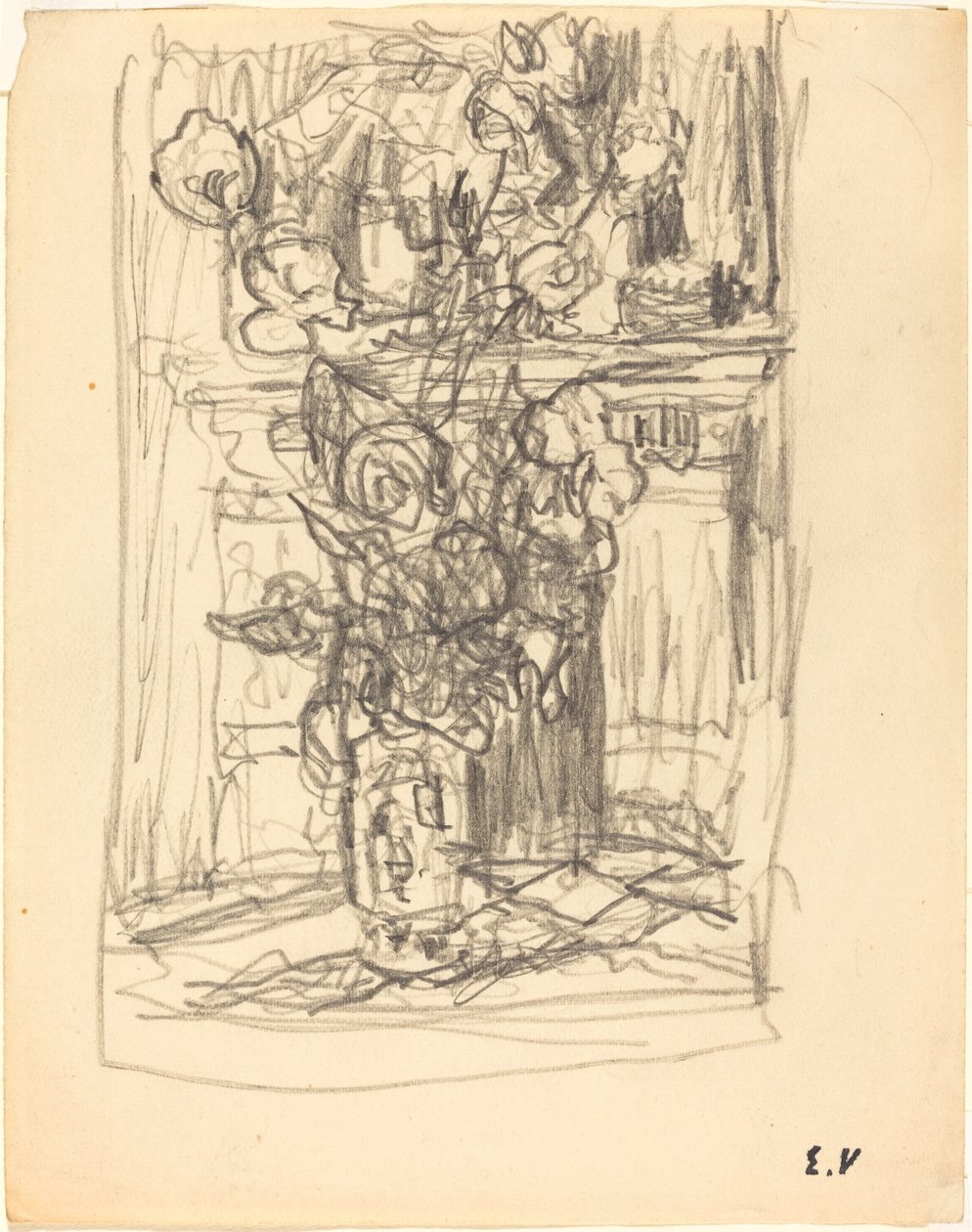Vase med blomster, 19001901. av Edouard Vuillard