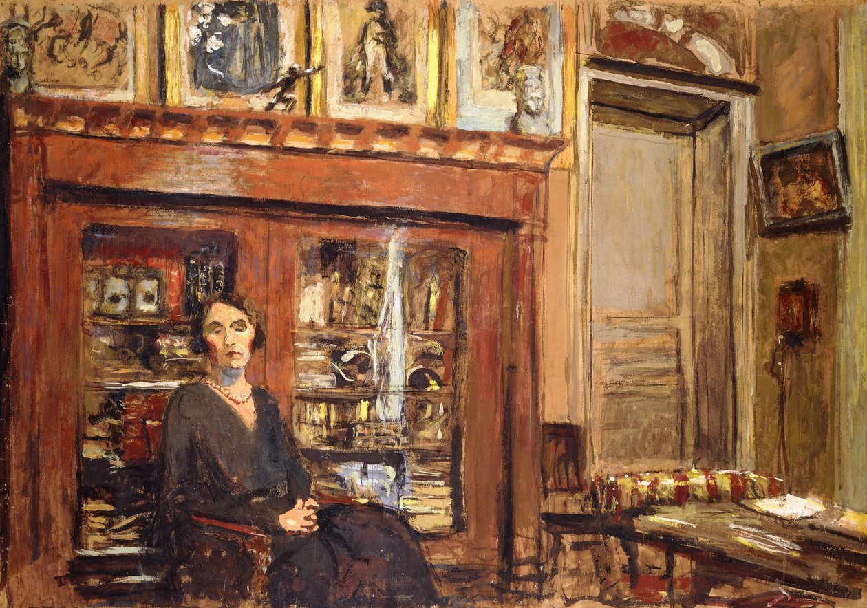 Kvinne i et interiør, ca. 1920 av Edouard Vuillard