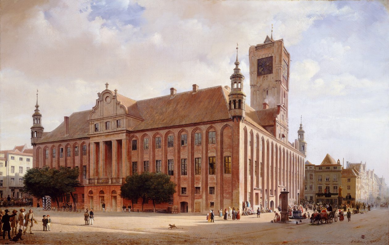 Rådhuset på Thorn, 1848. av Eduard Gaertner