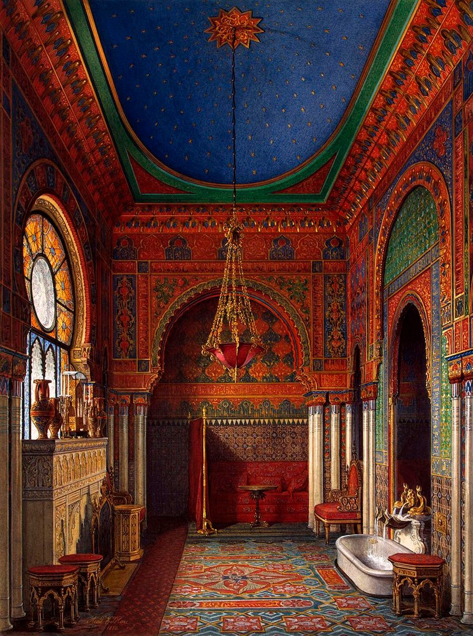 Interiøret til vinterpalasset, 1870. av Eduard Hau