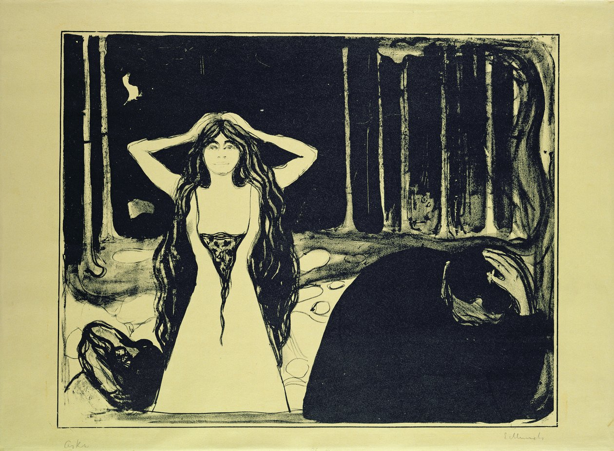 Ashes (Etter fallet), 1899 (se også 54424) av Edvard Munch