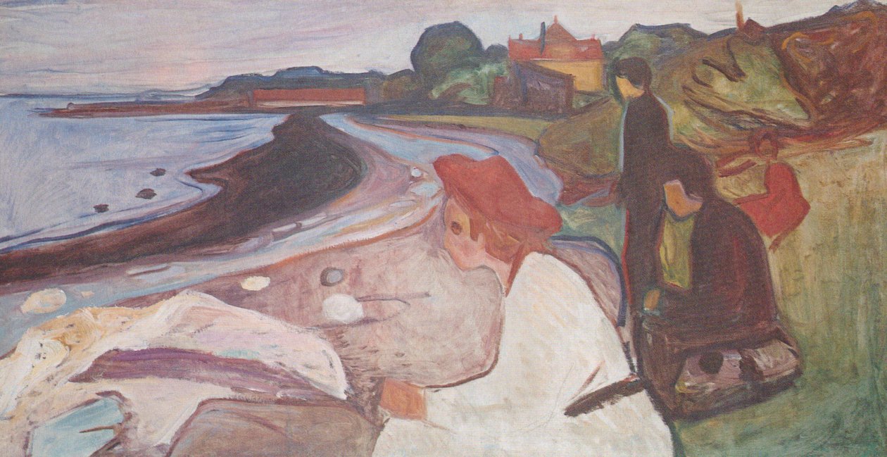 Ungdom ved sjøen av Edvard Munch