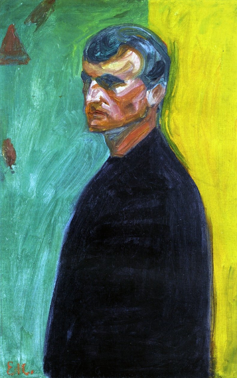Selvportrett, ca. 1904 av Edvard Munch