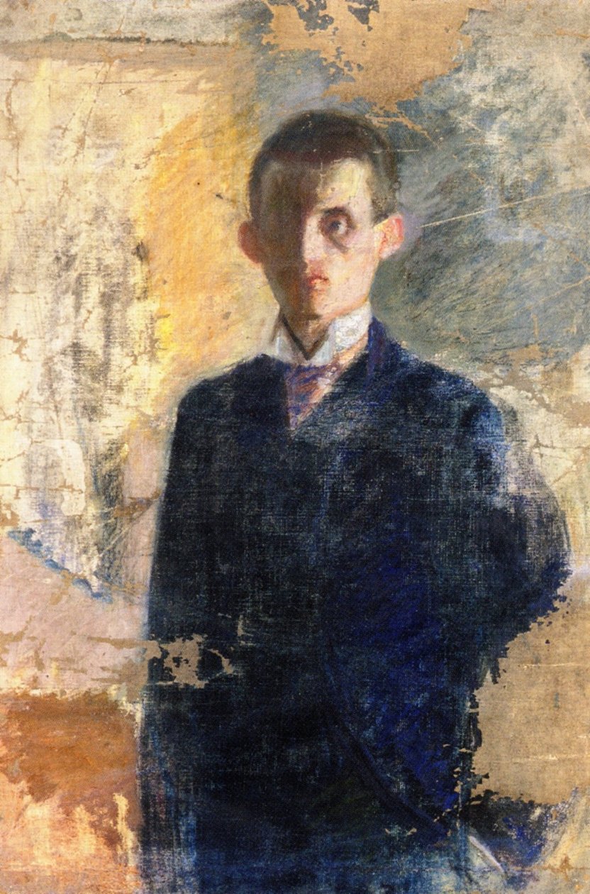 Selvportrett av Edvard Munch