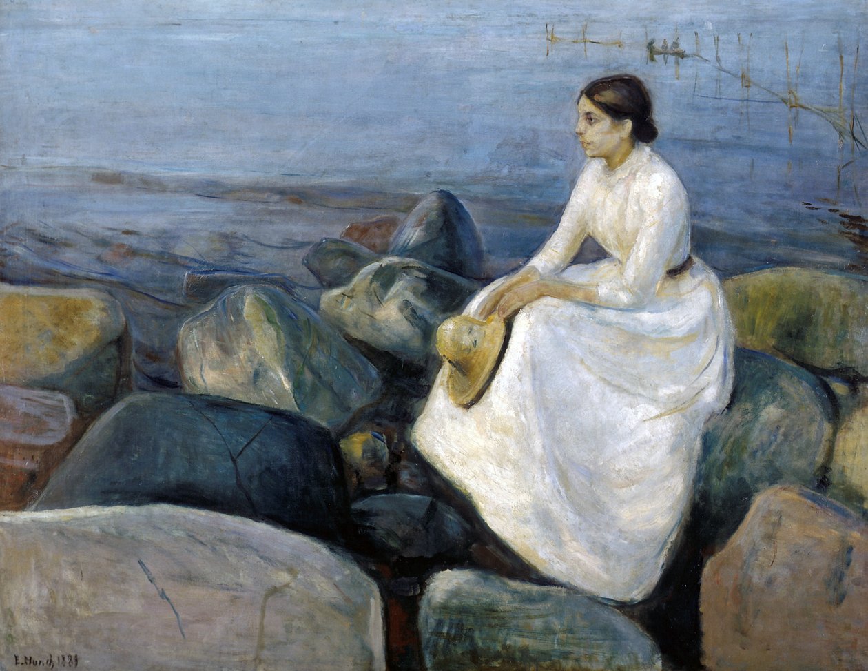 Sommernatt, Inger på stranden av Edvard Munch