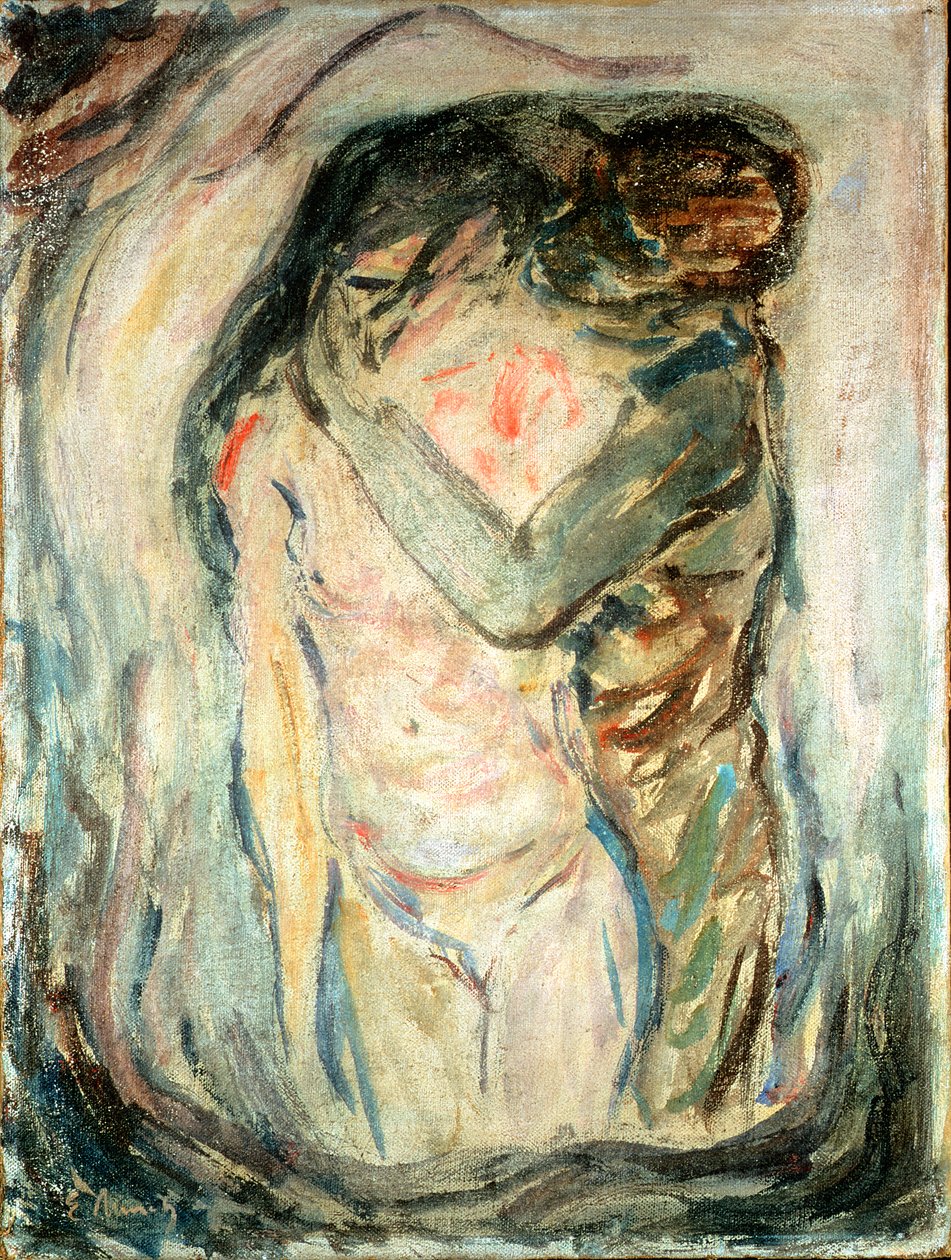 Kysset, ca. 1910 av Edvard Munch