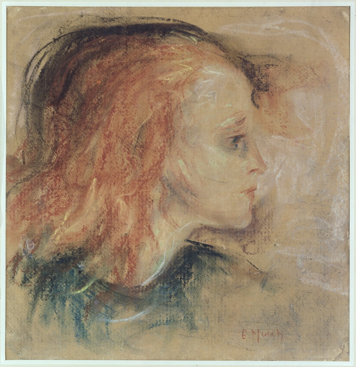 The Sick Child, 1885 (pastell på papir) av Edvard Munch