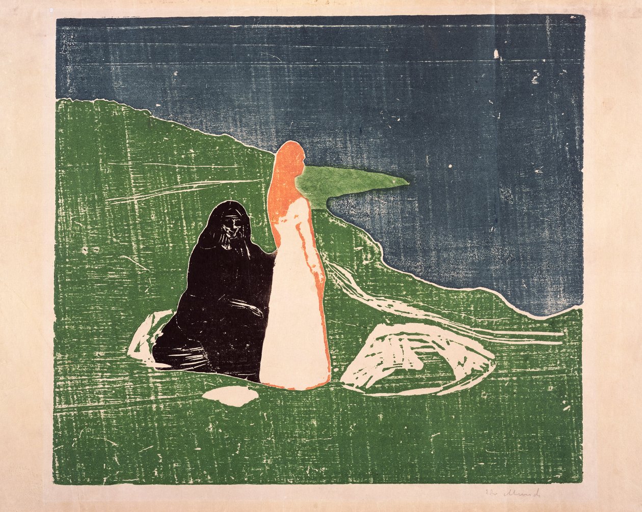 Two Women on the Shore, 1898 av Edvard Munch