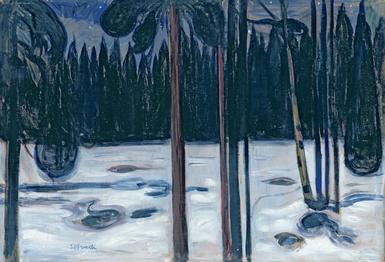 Vinterlandskap av Edvard Munch