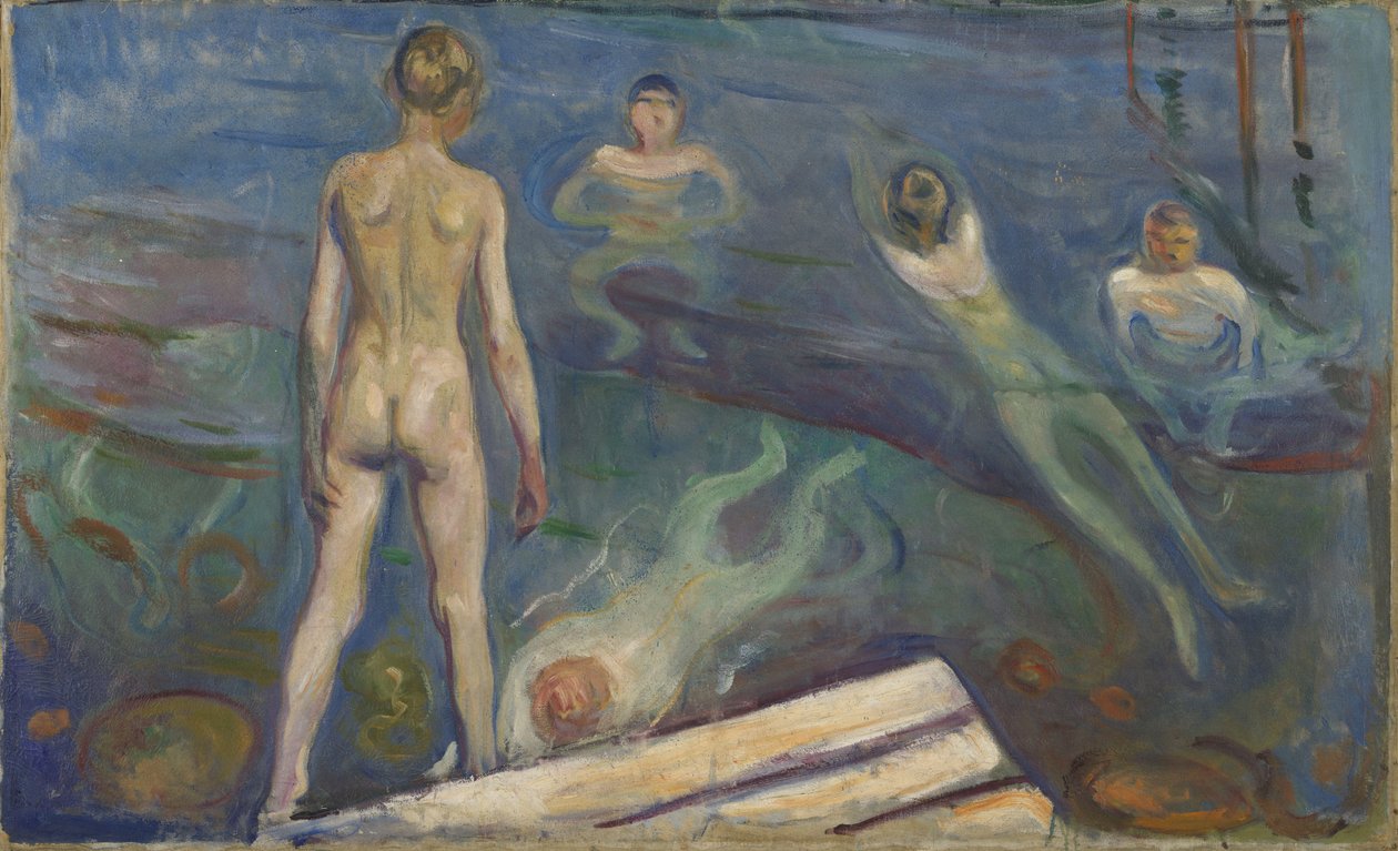 Bathing Boys (olje på lerret) av Edvard Munch