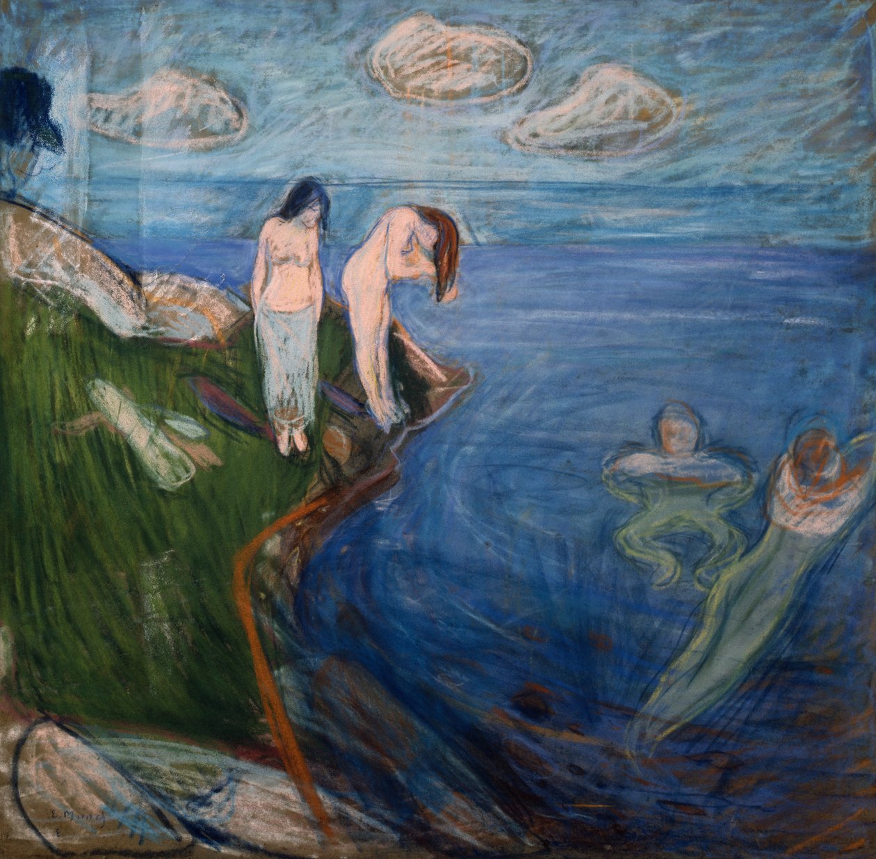 Badende kvinner av Edvard Munch