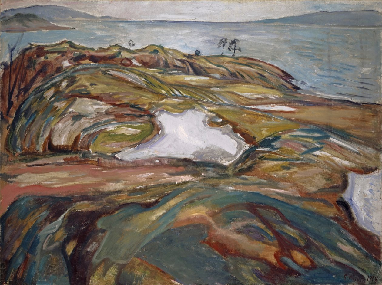 Kystlandskap, 1918 av Edvard Munch