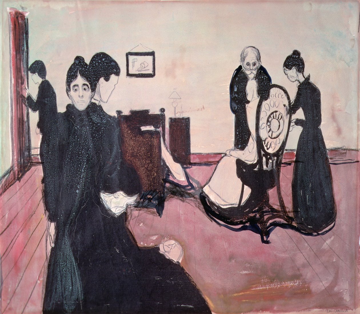 Døden på sykerommet av Edvard Munch