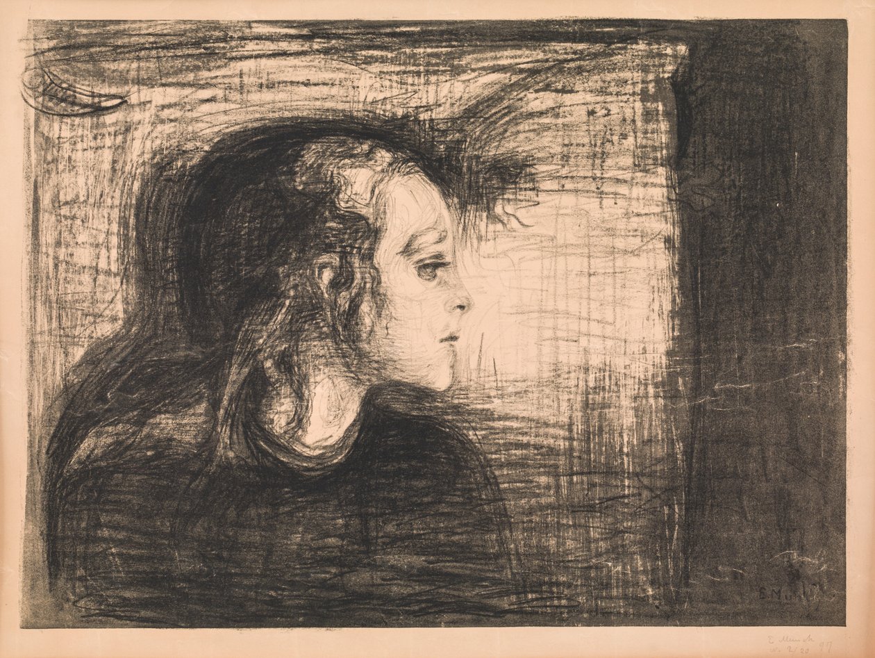 Den syke jenta av Edvard Munch