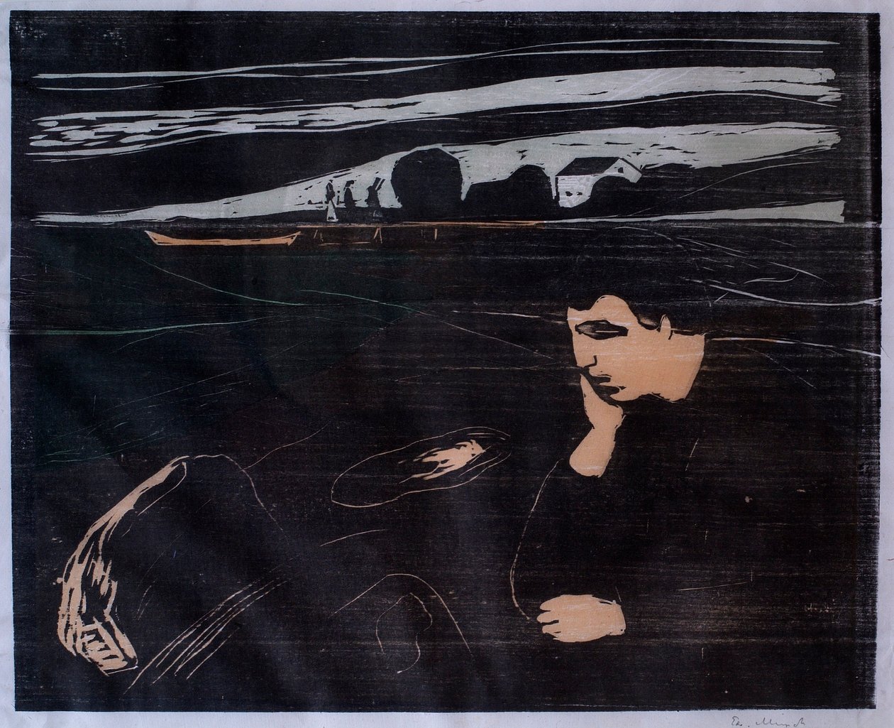 Kveld (Melankoli III) av Edvard Munch