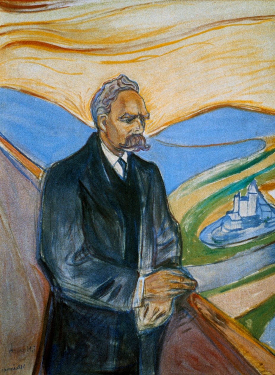 Friedrich Nietzsche, 1906 av Edvard Munch