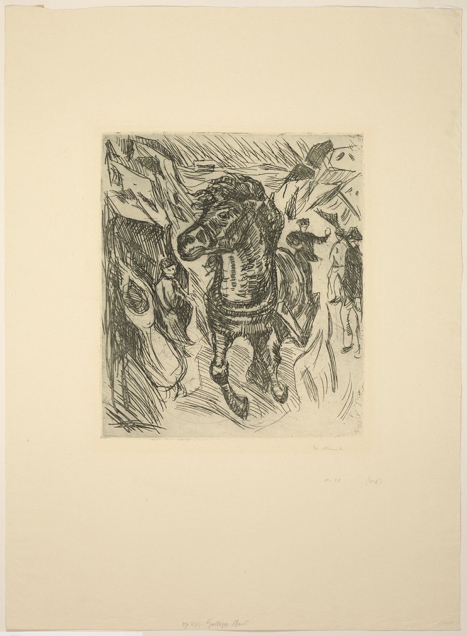 Galopperende hest av Edvard Munch