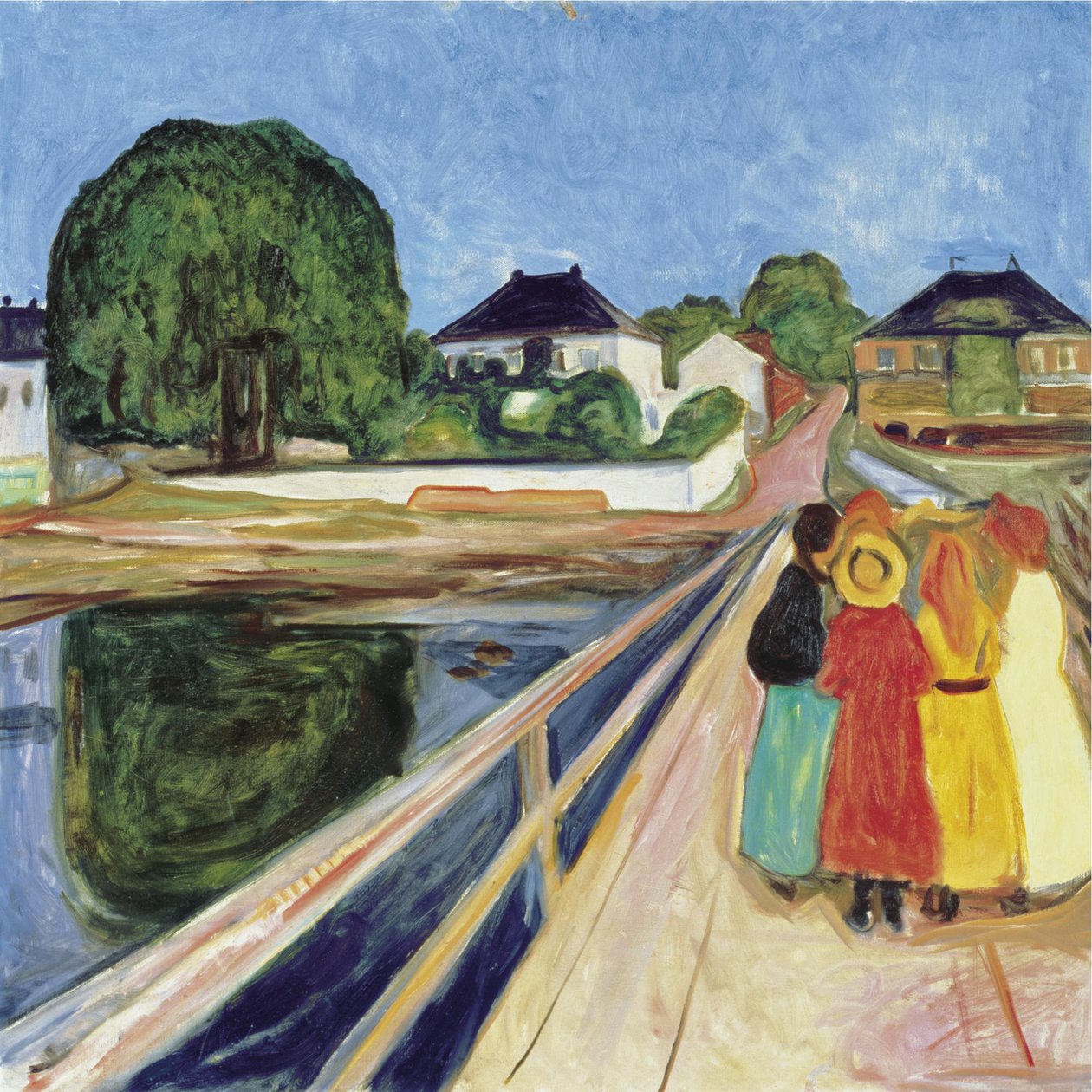 Jenter på broen, 1902 av Edvard Munch