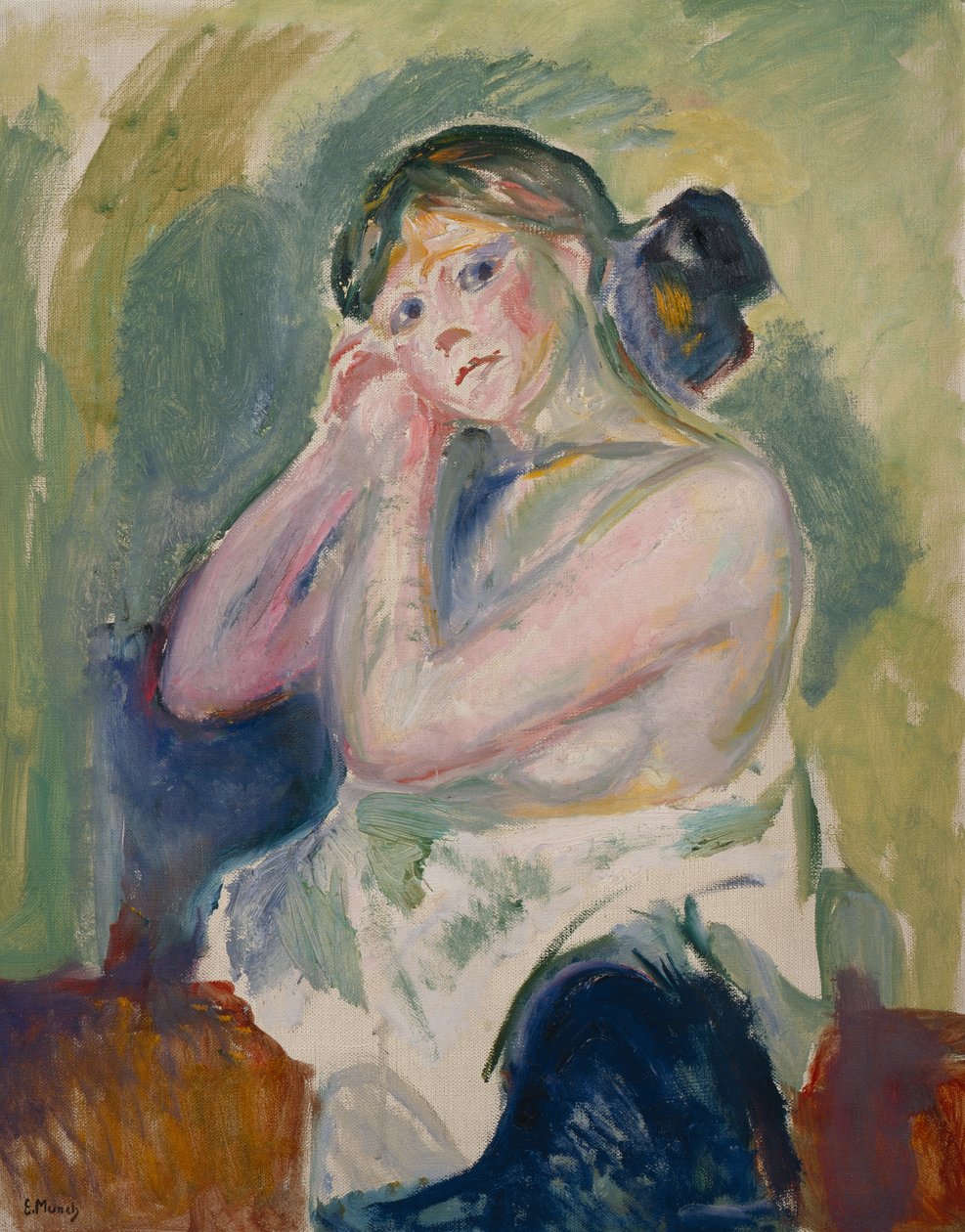 Halv naken av Edvard Munch