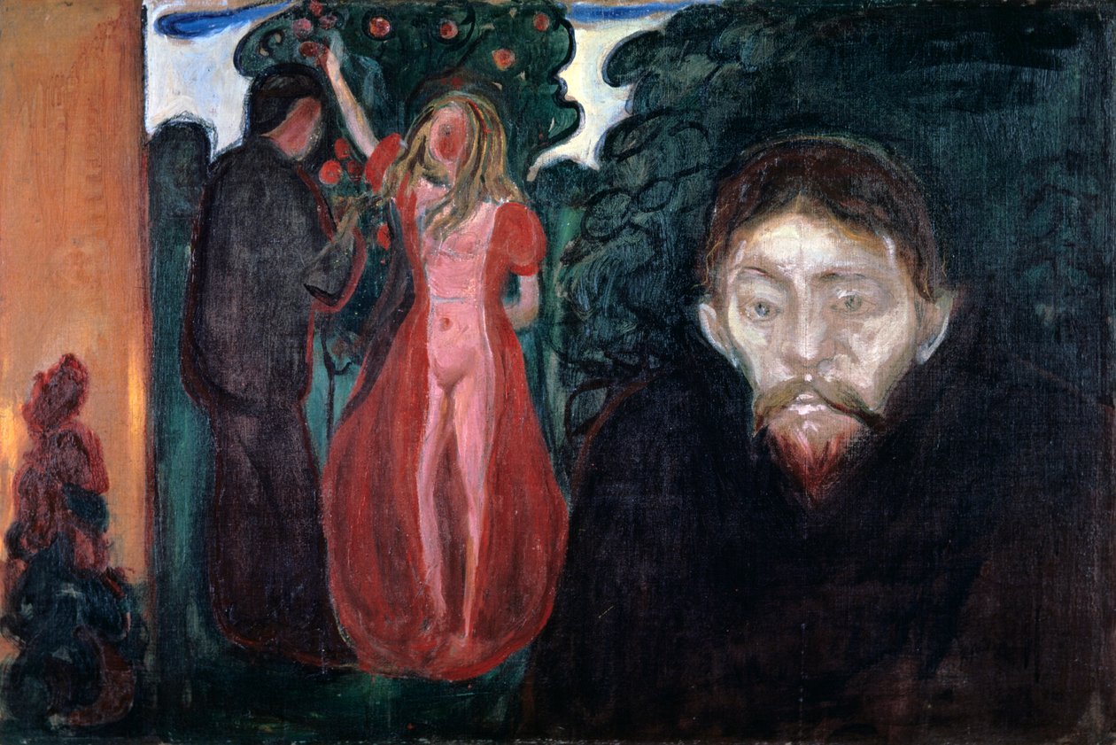 Sjalusi, 1895 av Edvard Munch
