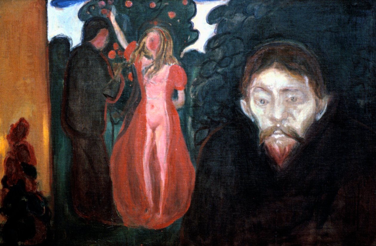 Sjalusi, 1895 av Edvard Munch