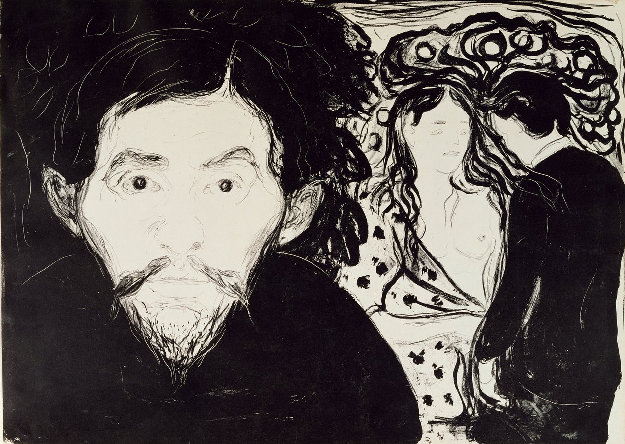 Sjalusi, 1896 av Edvard Munch