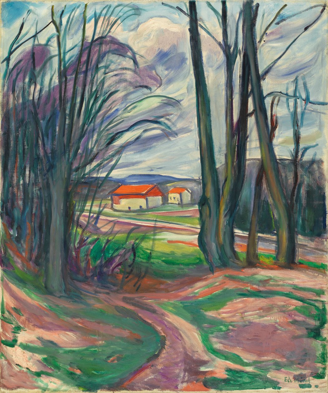 Landskap i Skoyen, 1920-tallet av Edvard Munch
