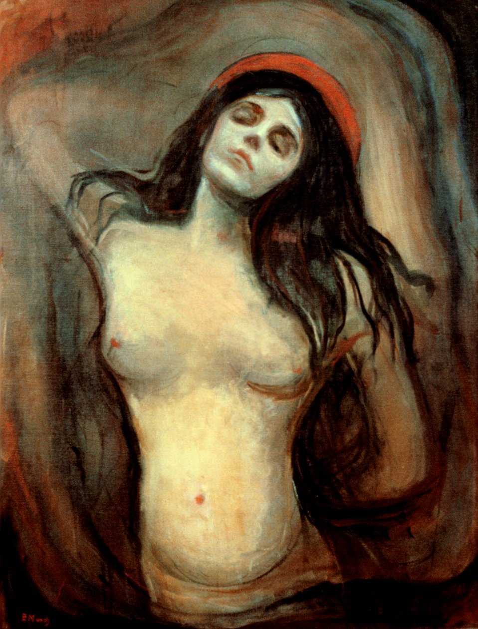 Madonna, 1894-1895 av Edvard Munch