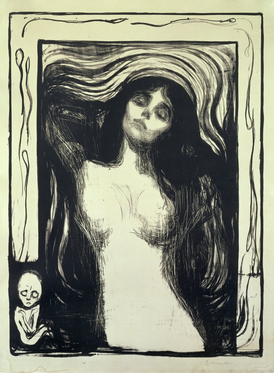 Madonna, Loving Woman (tresnitt) av Edvard Munch