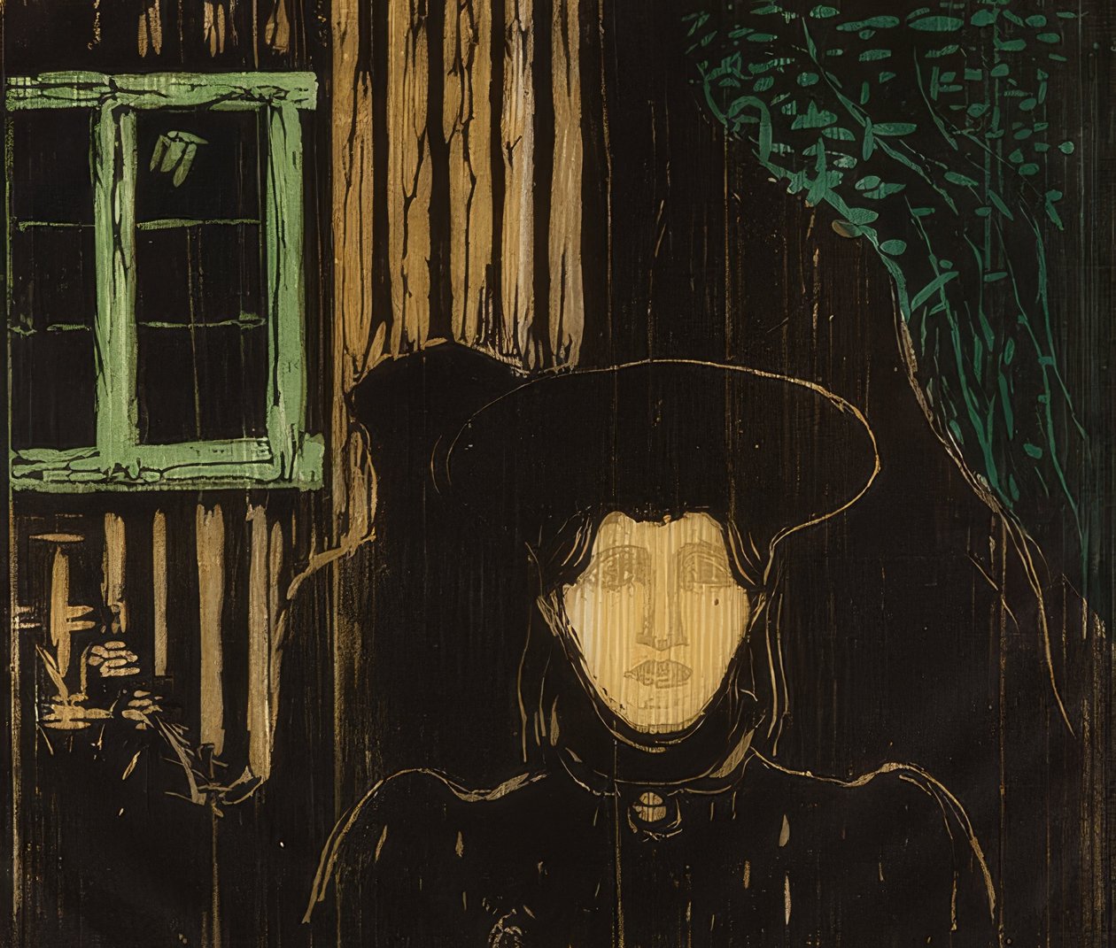 Måneskinn. 1896 av Edvard Munch