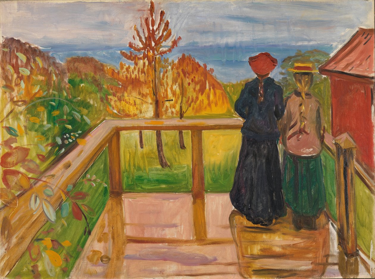 På verandaen av Edvard Munch