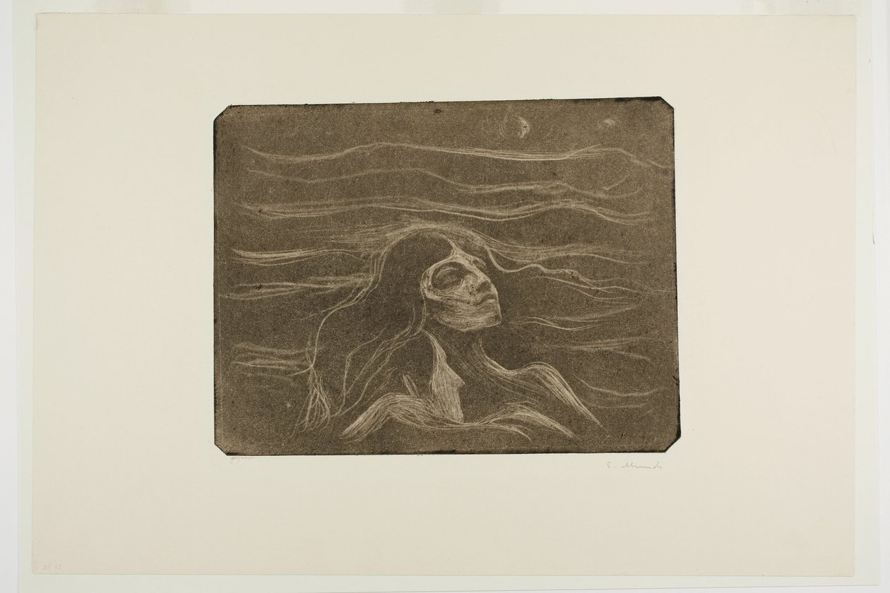 På kjærlighetens bølger av Edvard Munch