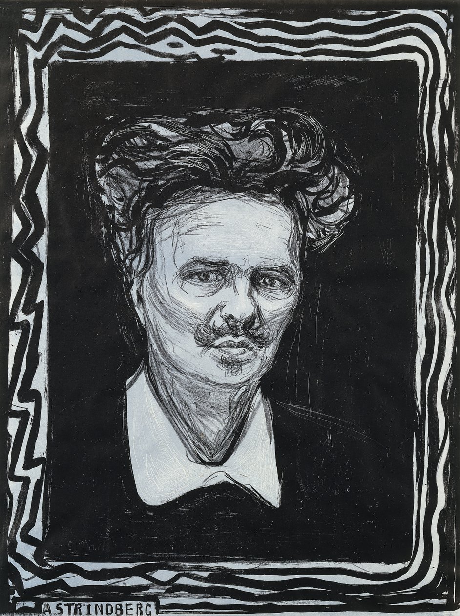 Portrett Strindberg; Portrat Strindberg av Edvard Munch