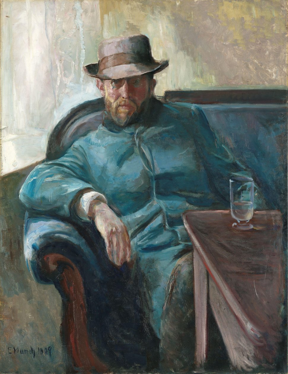 Portrett av Hans Jaeger, 1889 av Edvard Munch