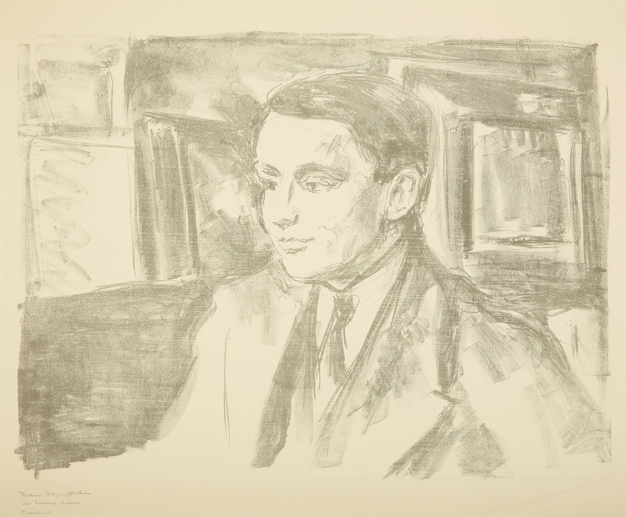 Portrett av Wolfgang Gurlitt, 1912. av Edvard Munch