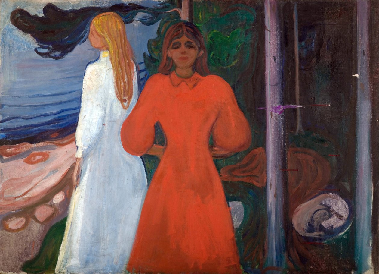 rød og hvit av Edvard Munch