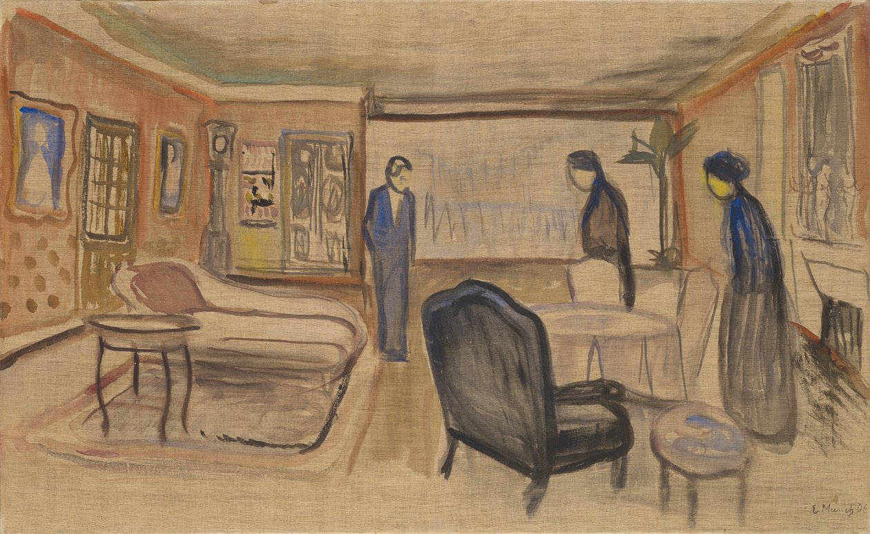 Scene av Ibsens "Spøkelser", 1906 av Edvard Munch