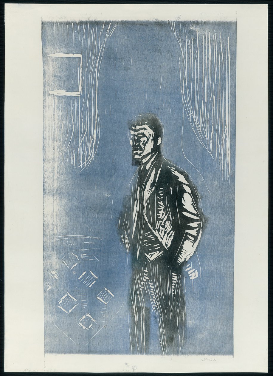 Selvportrett i måneskinn av Edvard Munch