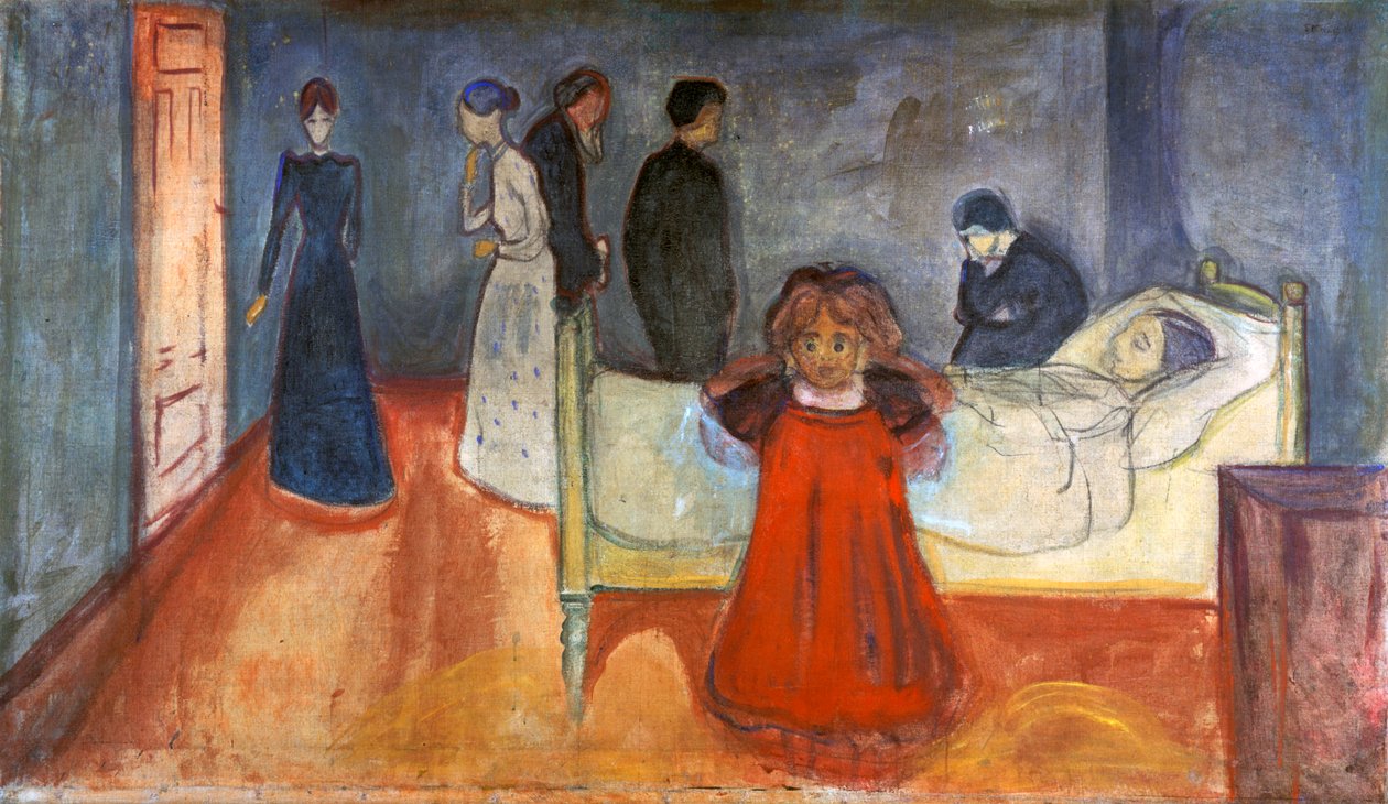 Den døde mor og barn, 1897-1899 av Edvard Munch