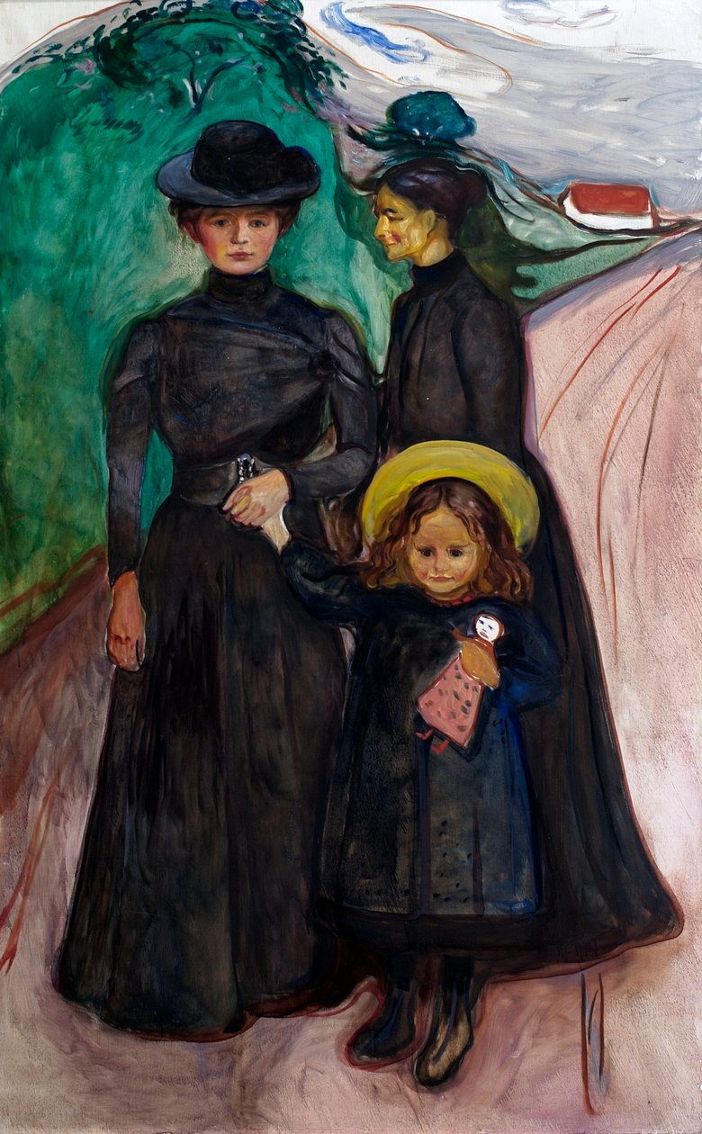 Familien (The Book Family) av Edvard Munch