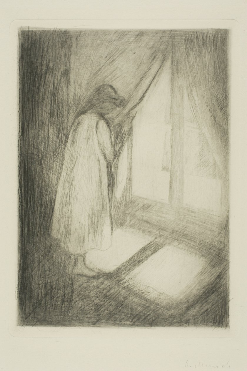 Jenta ved vinduet av Edvard Munch