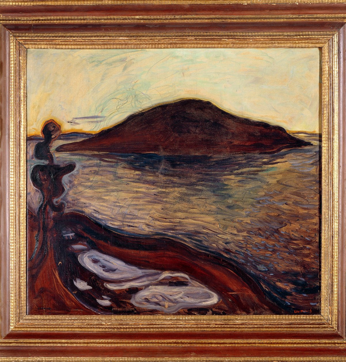 Øya (olje på lerret) av Edvard Munch