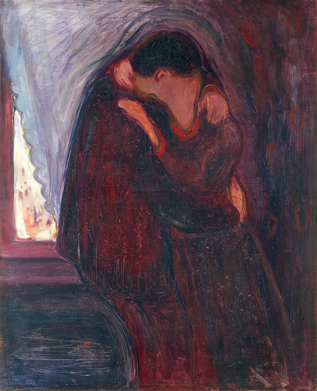Kysset av Edvard Munch