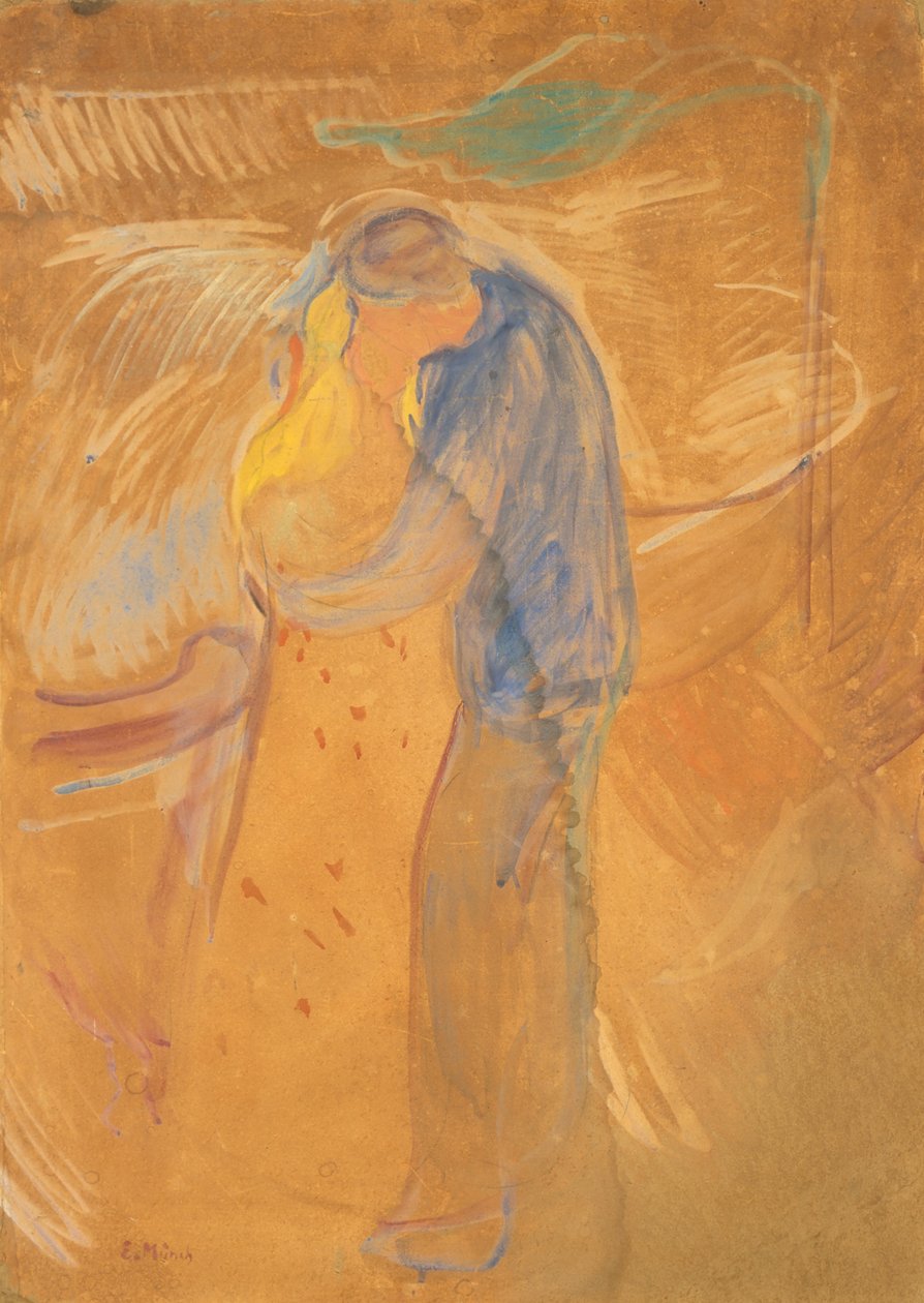 Kysset, 1906-1907. av Edvard Munch