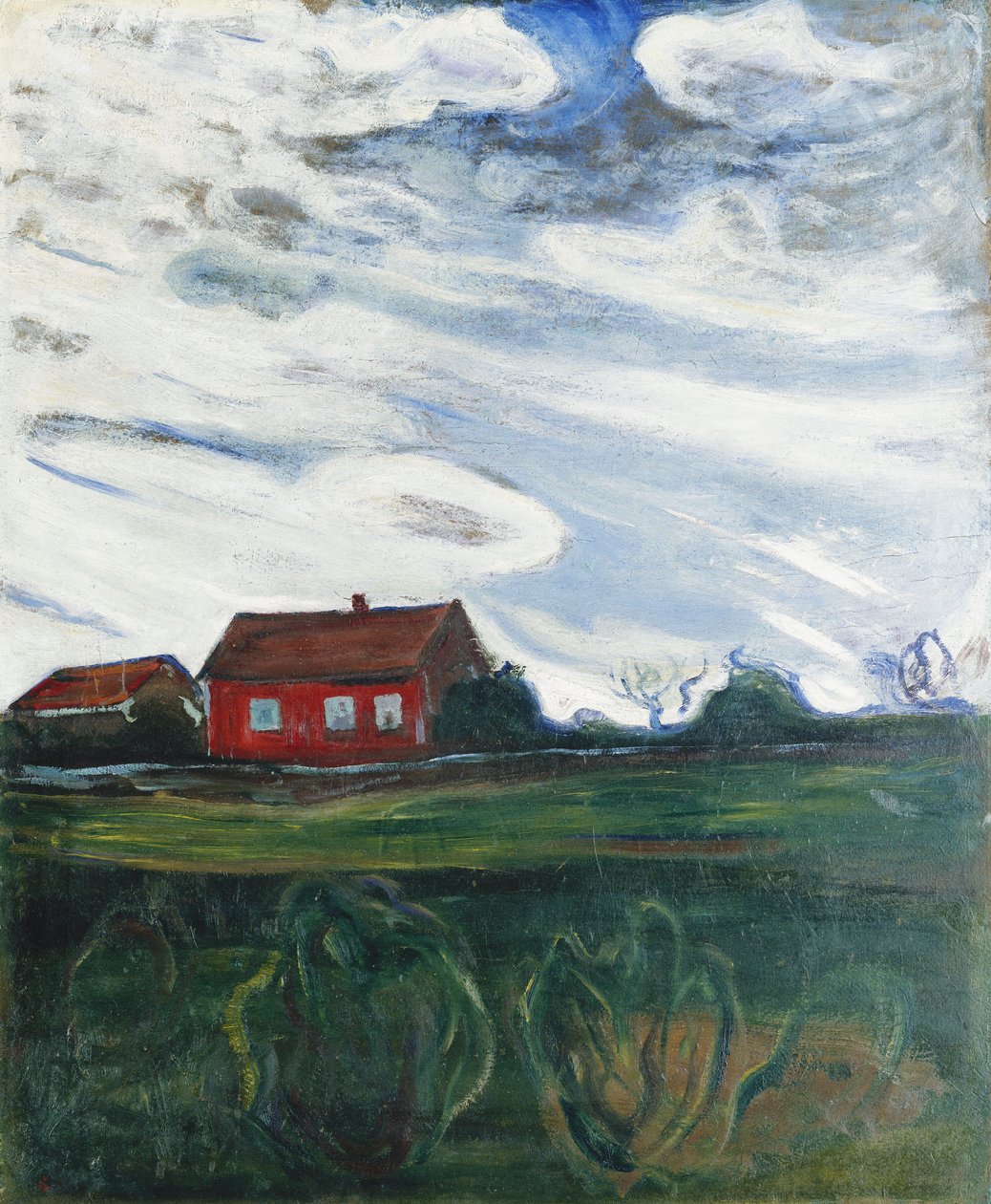 Det røde huset av Edvard Munch