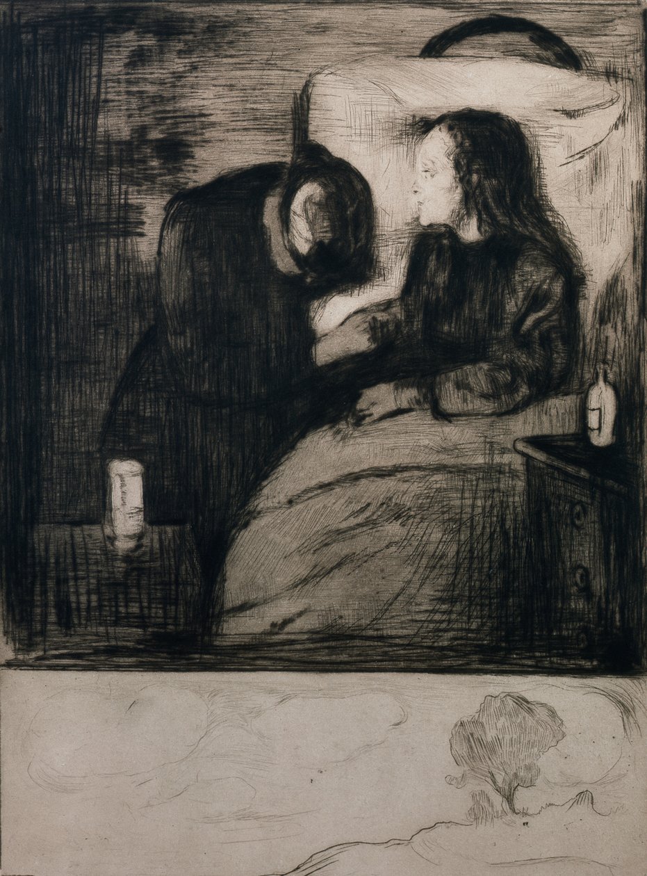 Det syke barnet av Edvard Munch